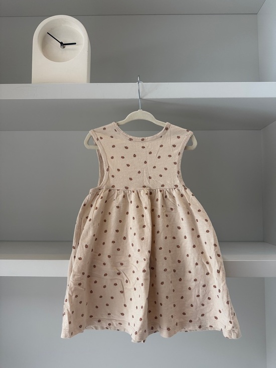Rylee & Cru Other - Rylee & Cru Girls Cream Polka Dot Sleeveless Cotton Dress